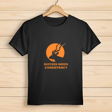 Success needs consistency printed t shirt