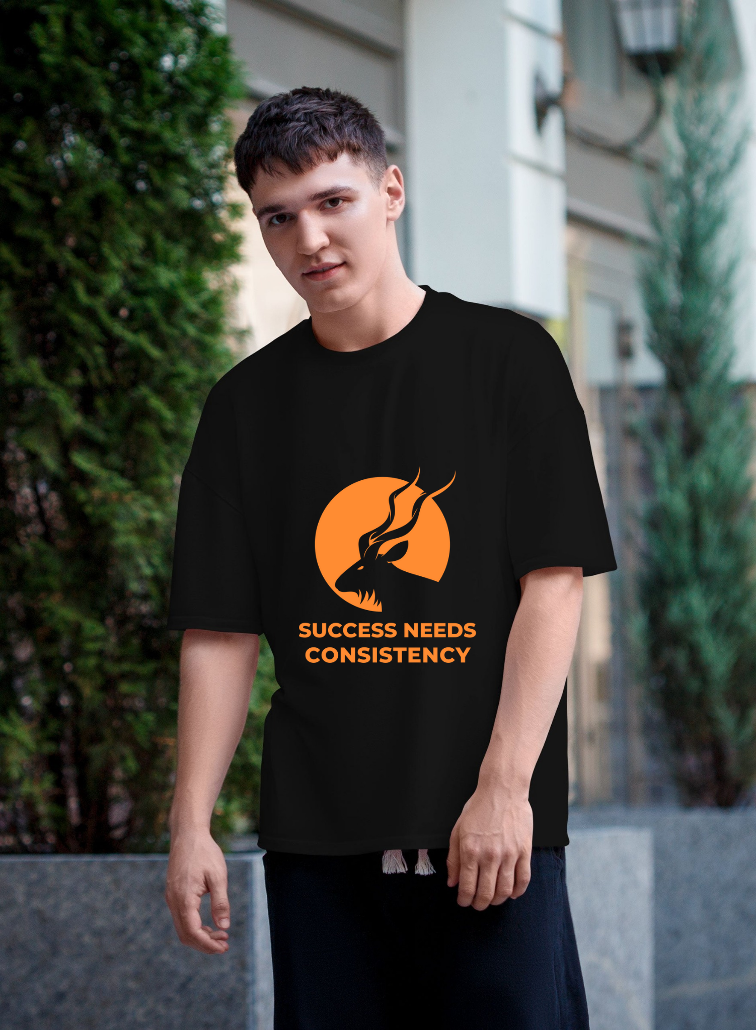 Success needs consistency printed t shirt