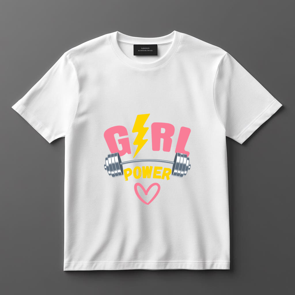 Girl power t shirt for women's