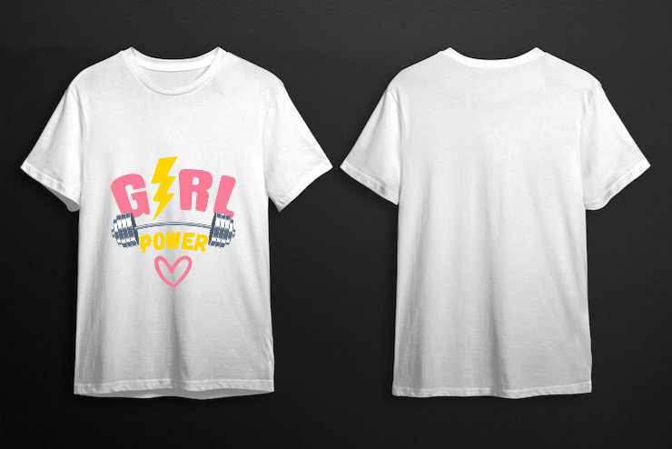 Girl power t shirt for women's