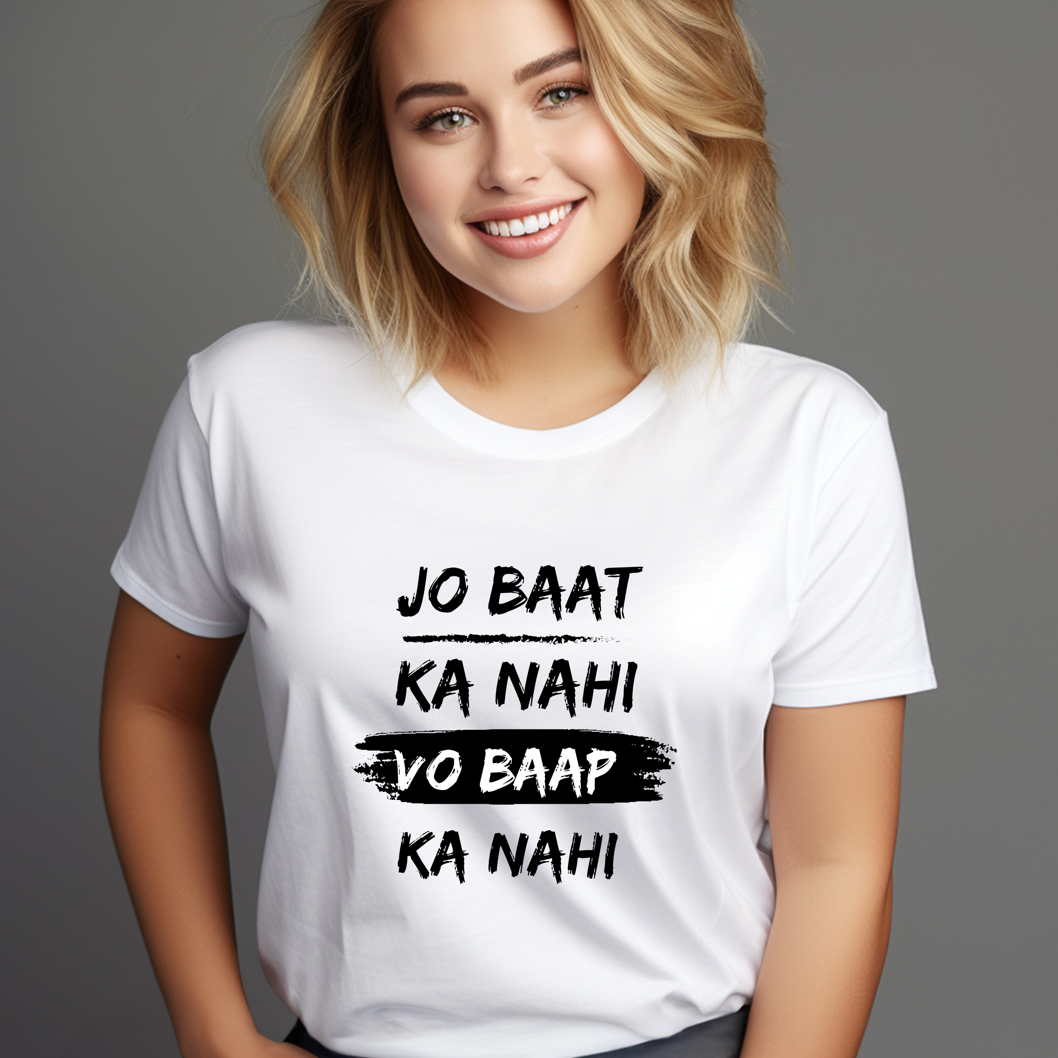 Unisex classic (jo baat ka nahi, vo baap ka nahi ) tshirt