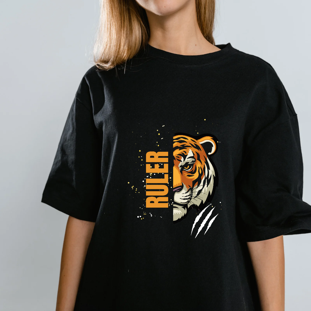 Unisex Classic tiger printed t shirt for male and female
