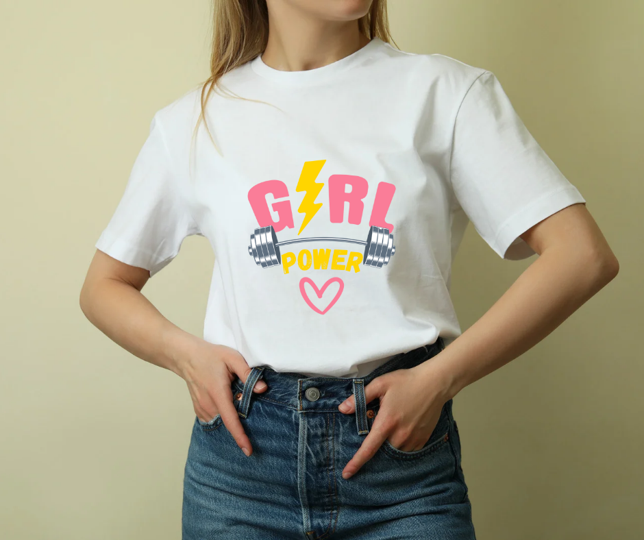 Girl power t shirt for women's