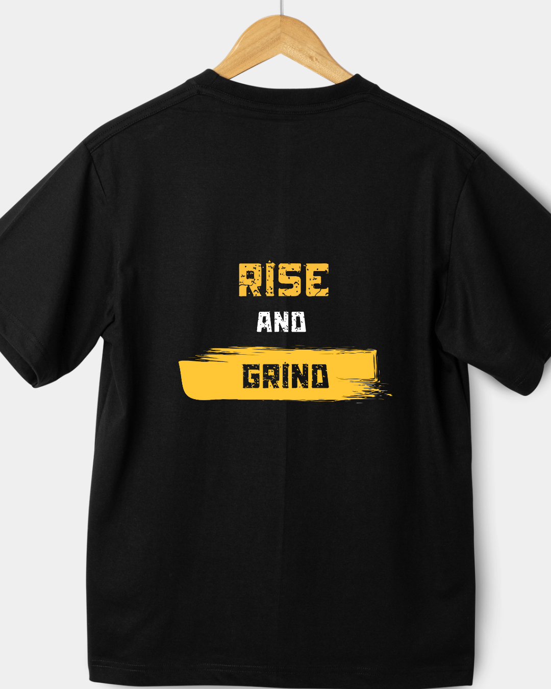 Unisex Classic rise and grind printed t shirt