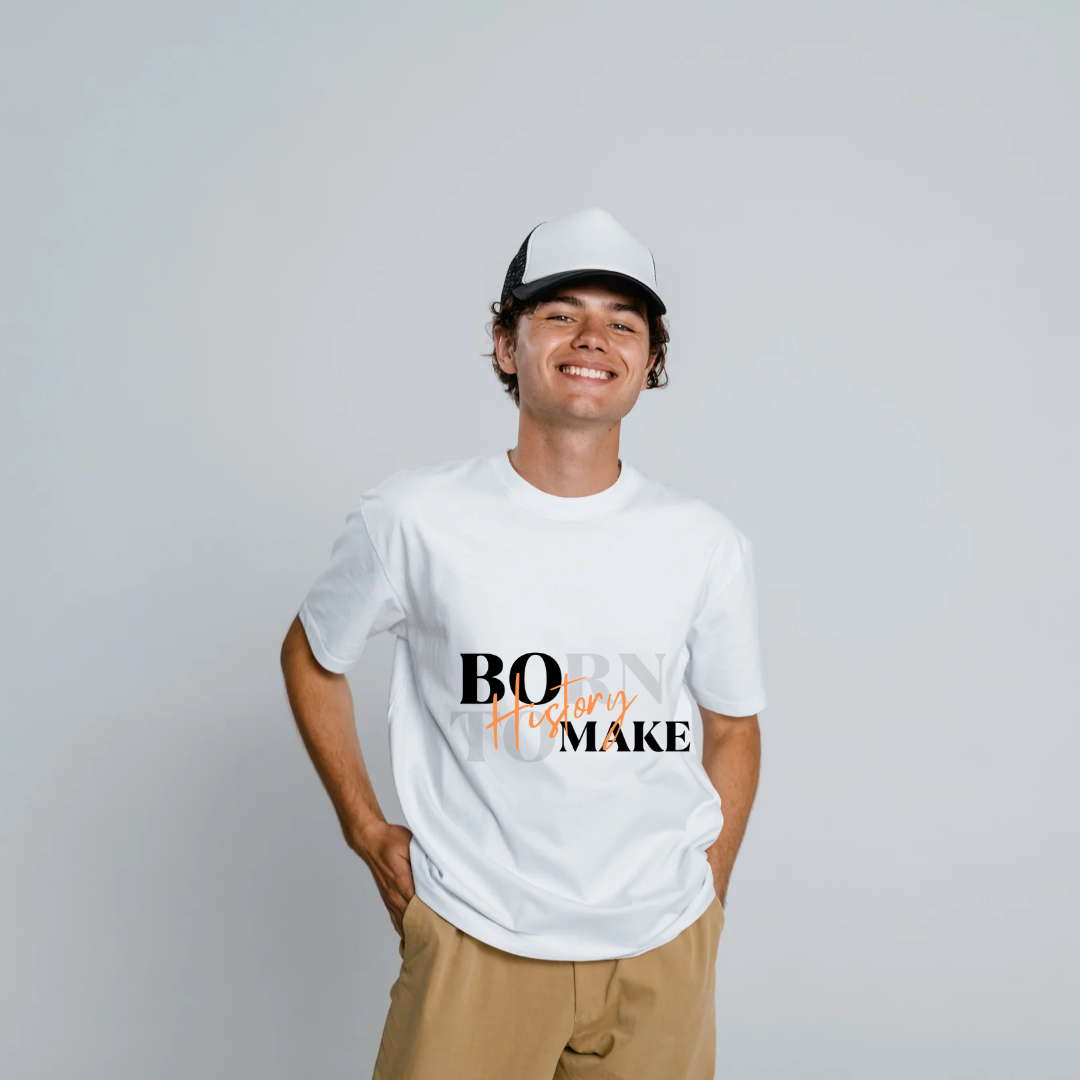 Unisex classic born to make history t shirt